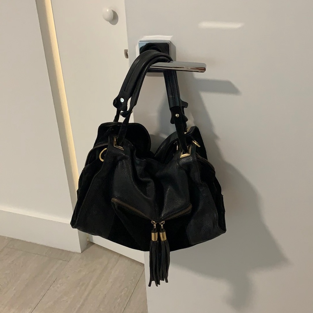 Sandro leather black bag
